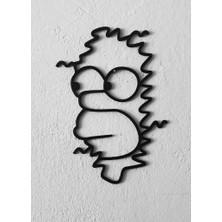 BYR Homer Simpson Çalılıklara Geri Dönüyor (Duvar Sanatı) (Sadece Plastik Aparattır) 3D