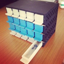 BYR Dirençler Için Çekmece (Sadece Plastik Aparattır!!!) 3D