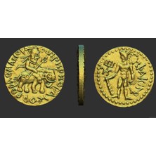 BYR Hindistan'dan Antik Mauryan Madeni Para (Sadece Plastik Aparattır!!!) 3D