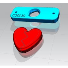 BYR Kalpli Yapboz Oyunu - Zeka Oyunları / Kalpli Yapboz Oyunu (Sadece Plastik Aparattır) 3D