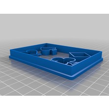 BYR  Alice Harikalar Diyarında Ilham Çerez Kesiciler (Sadece Plastik Aparattır) 3D