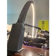 BYR LED Köprü Lambası Için Tuğla Kulesi Tabanı (Sadece Plastik Aparattır!!!) 3D