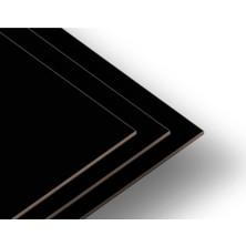 30X30 Cm, 18 mm Kalınlık Siyah Laminat Kaplı Mdf Plaka, 1 Adet