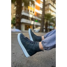 J055 Between Bağcıklı Ortopedik Taban Günlük Cilt Erkek Spor Bot Cbt Antrasit