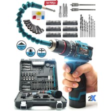 Kömürsüz Darbeli 84 Parça Matkap ve Vidalama Seti