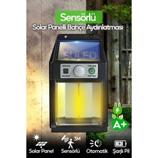 Solar Hareket Sensörlü 5W Bahçe Aydınlatması, Otomatik ve LED Işıklı Dış Mekan Işıklandırma