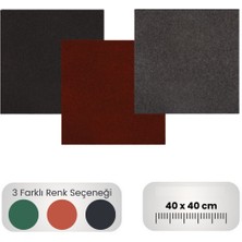 Siyah Kauçuk Karo Zemin Kaplama 40X40 Cm, Dayanıklı ve Şık Seçenek