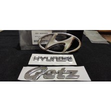 Hyundai Getz Yazı Hyundai Ön Arma 3 Lü Set Aksesuar Ithal 2003 Sonrası Uyumlu Aksesuar