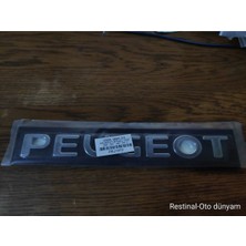 Peugeot 407 Bagaj Yazısı 2001 ve Sonrası Yıllar Uyumlu Pejo 407 Arka Bagaj Yazısı 3m 3D Krom