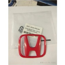 Honda Civic 1996 - 2000 Vtec 1 2001 - 2003 Ön Arma Logo Kırmızı Civic Vtec 1 Kırmızı Ön Arma