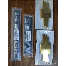 Kalos Hactback Ön+Arka Arma +Kalos+Chevrolet Yazı 2003-2008 Arka Arma Logo Amblem 4 Lü Set
