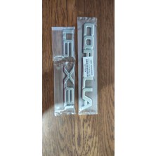 Corolla Xei 1.6 Bagaj Yazısı Corolla Yazı Arma Logo Seti Aksesuar Oem Ürün Krom Kaplama 1992-97