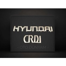 Hyundai+Crdi 2li Bagaj Yazısı Orijinal Boyut