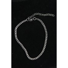 Mç Plus Erb 316L Çelik Ince Klasik Model Gümüş Renk Erkek Bileklik