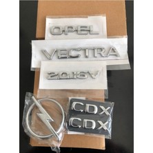 Opel Vectra 2.016 V Yazı Cdx Yazı (2ADET)ARKA Bagaj Arma Takım-Vectra B Uyumlu