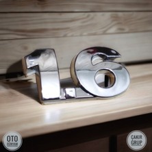 Ithal Volkswagen Golf 5 1.6 Yazısı Aksesuar 3m 3D Krom Nikelaj Kaplama