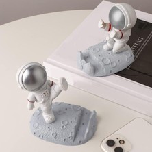 Evımol Astronot Uzayda ) Telefon Tutucu Masaüstü ( Plastik )