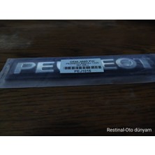 Peugeot 207 Bagaj Yazısı 2006 ve Sonrası Yıllar Uyumlu Pejo 207 Arka Bagaj Yazısı 3m 3D Krom