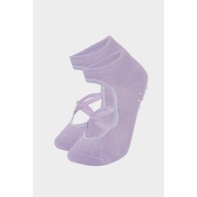 DeFacto Kadın Kaydırmaz Taban 2'li Pamuklu Babet Çorap A6887AXNS