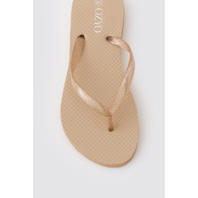 Havana Simli Altın Bayan Parmak Arası Terlik