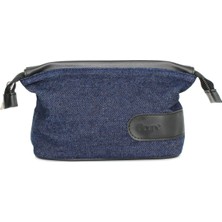 Lacivert Makyaj Çantası ve Ayna, Şık ve Pratik Tasarım