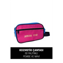 Içinde Isı Yalıtımlı Kozmetik Çanta Pembe Veya Mavi Renk Seçenekleriyle Şık Tasarım