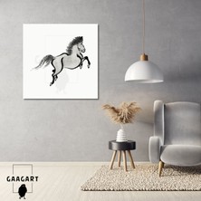 Gaagart Kare Kanvas Tablo Ünlü Eserler Running Horse