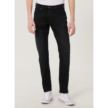 Lee Luke Slim Fit Düşük Bel Siyah Erkek Jean Pantolon