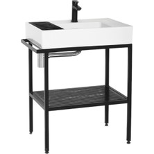 Arya Lavabo Dolabı 70 cm Siyah