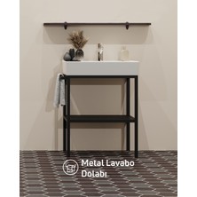 Arya Lavabo Dolabı 70 cm Siyah