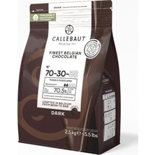 Callebaut 70-30-38 Ekstra Bitter Kuvertür Drop Çikolata 2.5 Kg