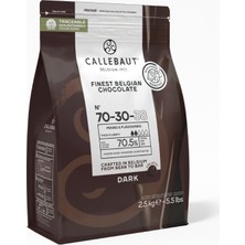 Callebaut 70-30-38 Ekstra Bitter Kuvertür Drop Çikolata 2.5 Kg