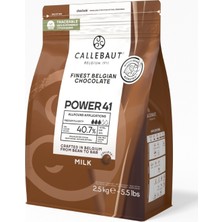 Callebaut Güçlü 41 Sütlü Kuvertür Drop Çikolata 2,5 Kg