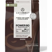 Callebaut Güçlü 80 Bitter Kuvertür Drop Çikolata 2.5 Kg