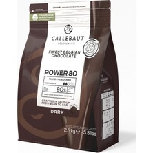 Callebaut Güçlü 80 Bitter Kuvertür Drop Çikolata 2.5 Kg