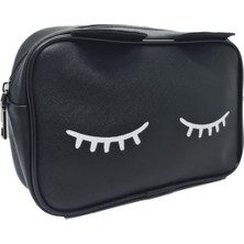 Şık Erkek Kozmetik ve Seyahat Çantası, Siyah, Hafif ve Kullanışlı