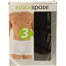BLACKSPADE 9670 ERKEK TENDER COTTON SHORTY 3 LÜ SİYAH BOXER