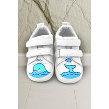 Rakerplus Tbons Özel Tasarım Scrat Hakiki Deri Beyaz Ilk Adım Ayakkabısı