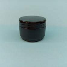 25 ml Siyah Mini Boş Pomat-Krem Kutu, 100 Adet Set