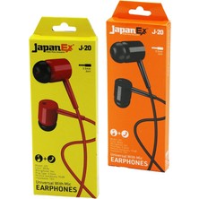 Miray Life Japanex  J-20   Kulak Içi   Mikrofonlu  Stereo Kulaklık Kablolu= 1mt  Aux Giri - EMY5726-9780