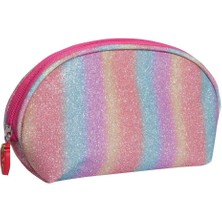 Simli Renkli Kambur Makyaj Çantası, Şık ve Kullanışlı Tasarım