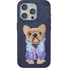 Venco Iphone 15 Pro Max Cute Desenli Kapak - Lacivert Sptgl