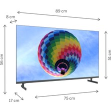 Thomson 40QG4S14 40" 100 Ekran Uydu Alıcılı Full HD Google Smart QLED XS TV