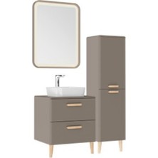 Patara Lavabo Dolabı 60 cm Mat Cappuccino