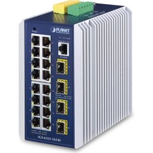 Industrial L3 16-Port 10/100/1000T + 4-Port 100/1000X Sfp Managed Ethernet Switch