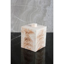 Beton Makyaj Pamuğu Kulak Pamuğu Düzenleyici Kapaklı Pamukluk Organizer