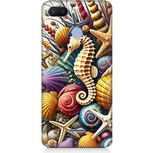 Xiaomi Redmi 6 Uyumlu Denizaltında Denizatı Bahçesi  Desenli Silikon Kılıf
