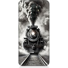 Xiaomi Redmi 9 Uyumlu Buharlı Trenin Güç Yolu  Desenli Silikon Kılıf
