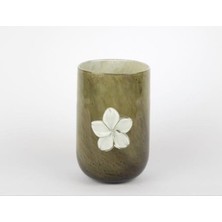 Moss Dreams Çiçekli Cam Vazo 12X20 cm