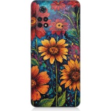 Xiaomi Poco M4 Pro Uyumlu Canlı Bahar Çiçekleri Patlaması  Desenli Silikon Kılıf